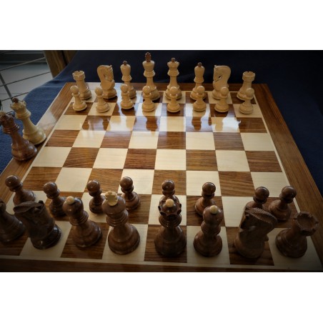 Pièces d'échecs Zagreb taille 5 buis et acacia