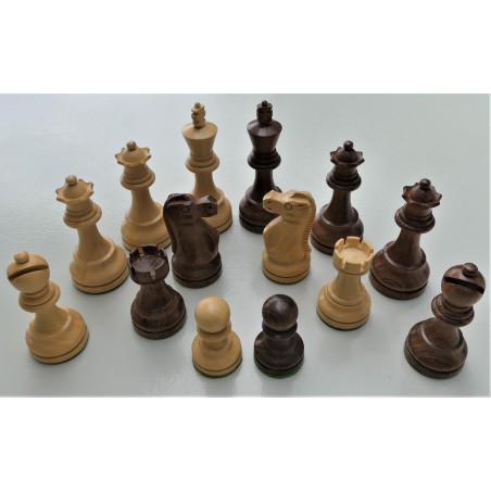 Pièces d'échecs Jaques taille 5 buis et acacia