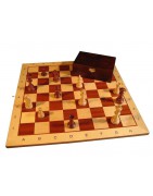 Echiquier et pièces d'échecs taille 6